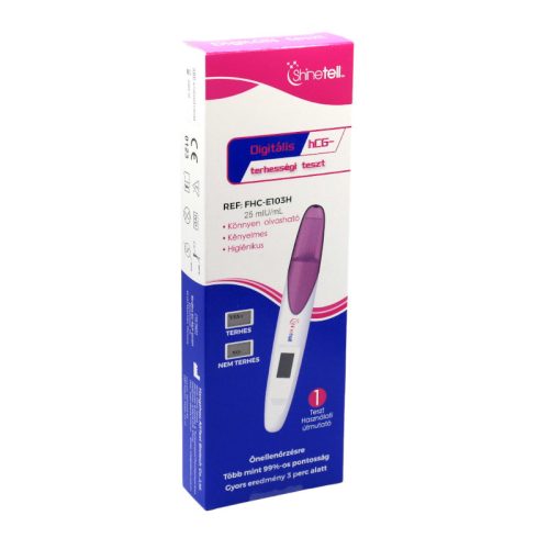 Shinetell digitális terhességi teszt (1db, 25mIU/ml)