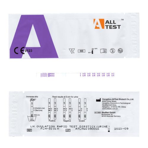 AllTest magas érzékenységű ovulációs teszt (50 db, 20 mIU/ml)