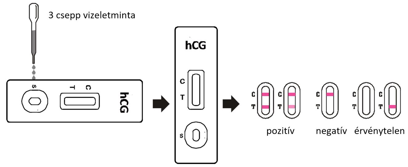 AllTest hCG terhességi tesztkazetta